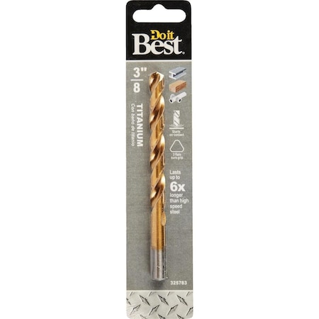 All-Source 3/8 In. Titanium Drill Bit 220391DB